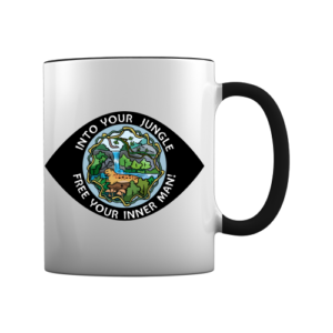 Tasse Malejungle Logo - schwarz
